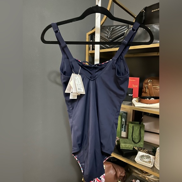 NWT Amoena Masectomy Swimwear Size 8 B Cup Summer Day Half Bodice One Piece - Picture 5 of 10